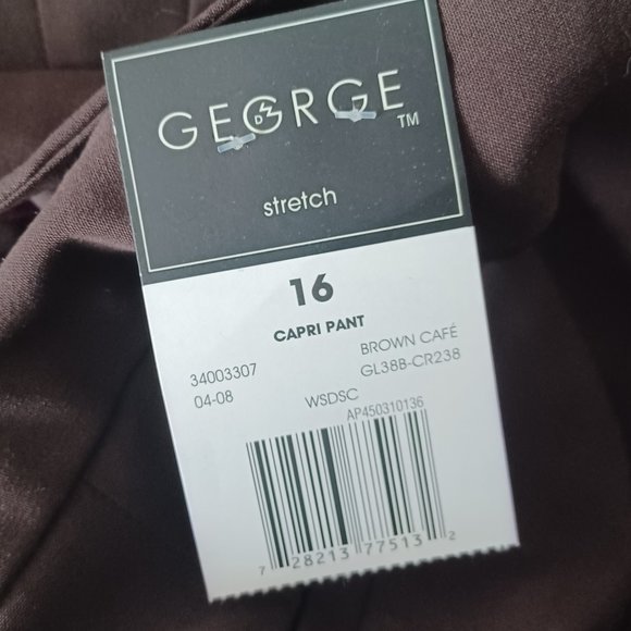 George Brown Capris Size 16 NWT - Picture 2 of 3